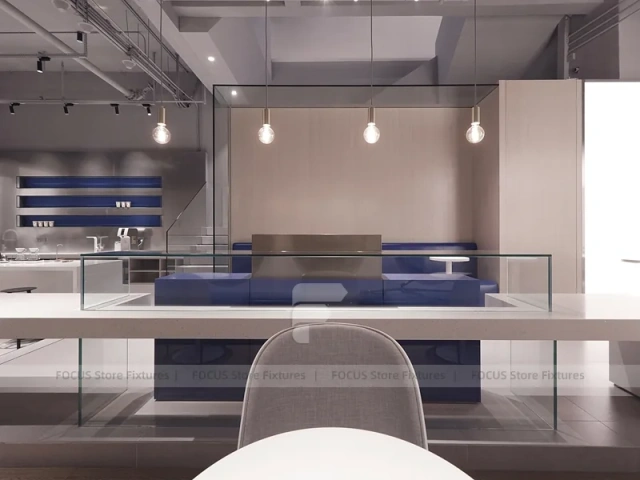 Double Height Wood Coffee Roastery Bar