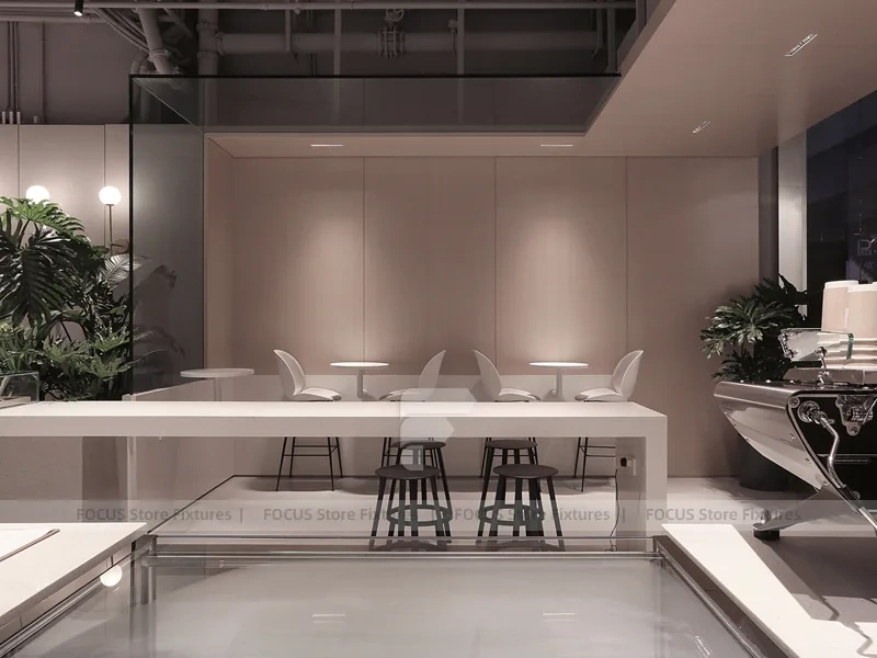 Double Height Wood Coffee Roastery Bar
