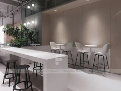 Double Height Wood Coffee Roastery Bar