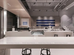 Double Height Wood Coffee Roastery Bar