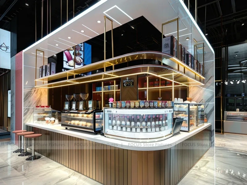 Double Level Coffee Bar Kiosk