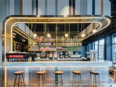 Double Level Coffee Bar Kiosk