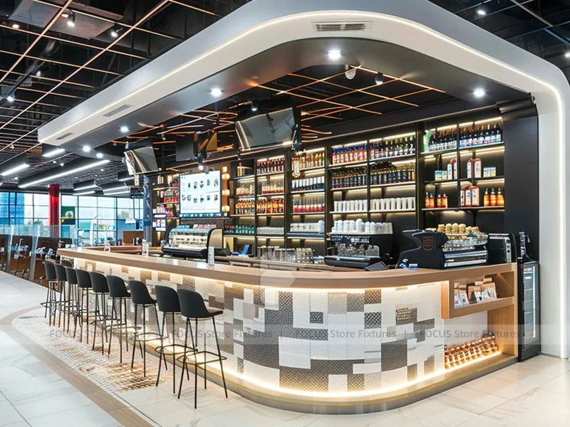 Double Level Coffee Bar Kiosk