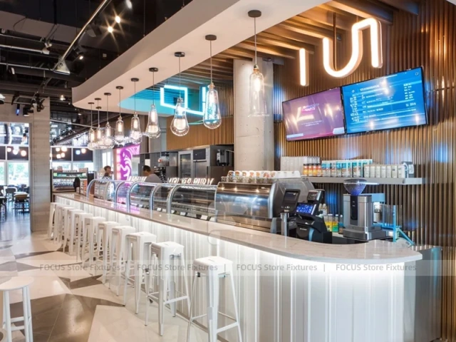 Double Level Coffee Bar Kiosk