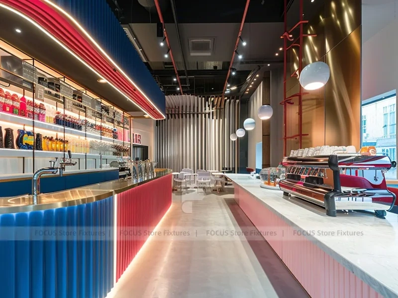 Double Level Coffee Bar Kiosk