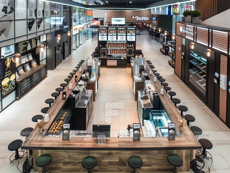 Double Level Coffee Bar Kiosk