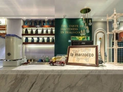 Framed Window Beverage Cafe Entrance Design