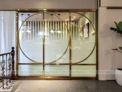 Framed Window Beverage Cafe Entrance Design