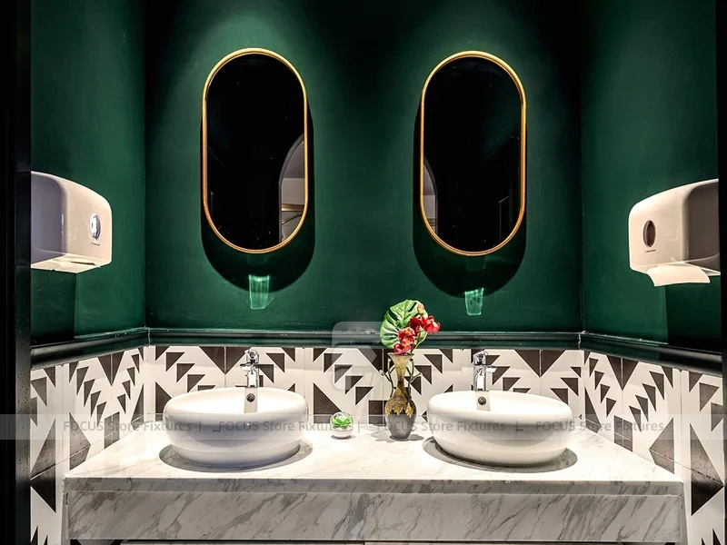 Framed Window Beverage Cafe Entrance Design