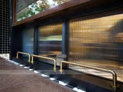 Framed Window Beverage Cafe Entrance Design