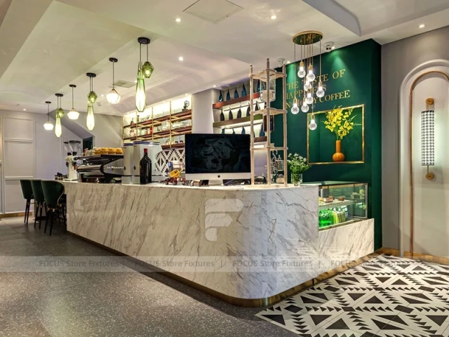 Framed Window Beverage Cafe Entrance Design