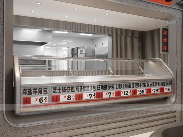 Futuristic Beverage Shop Service Line Layout
