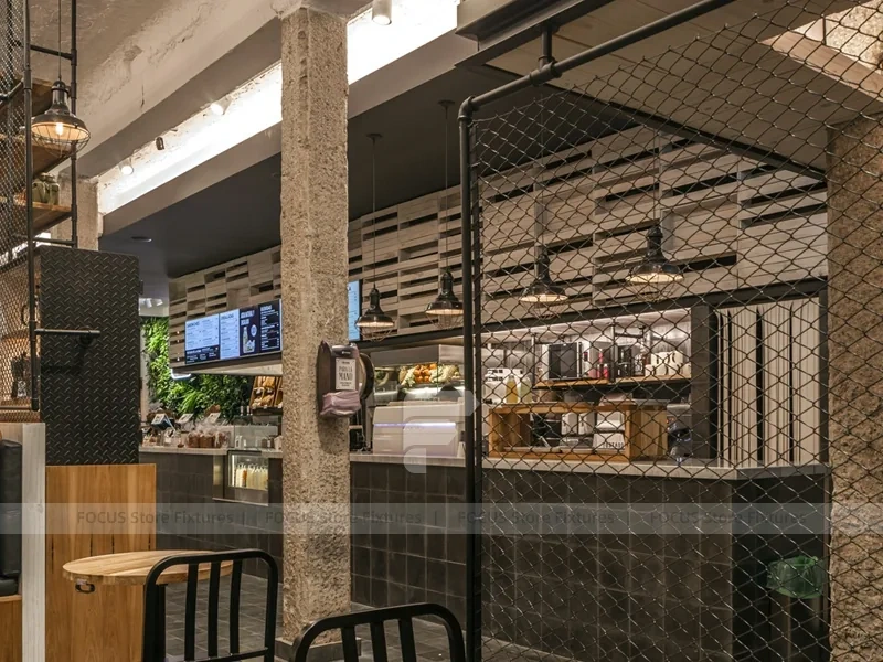 Glass Front Coffee Shop Lounge Layout