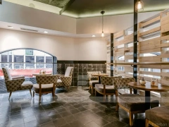 Glass Front Coffee Shop Lounge Layout