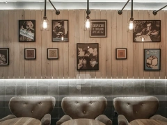 Glass Front Coffee Shop Lounge Layout