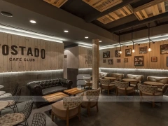 Glass Front Coffee Shop Lounge Layout