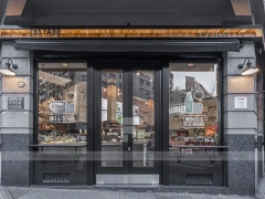 Glass Front Coffee Shop Lounge Layout