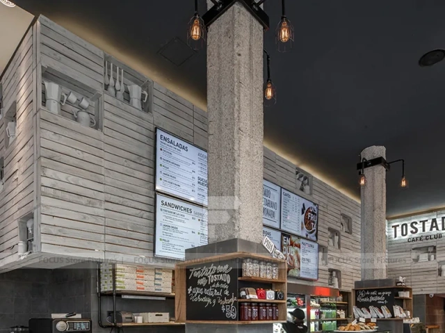 Glass Front Coffee Shop Lounge Layout