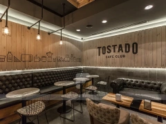 Glass Front Coffee Shop Lounge Layout