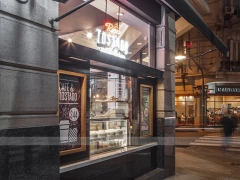Glass Front Coffee Shop Lounge Layout
