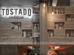 Glass Front Coffee Shop Lounge Layout