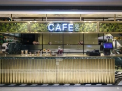 Glass Front Dessert Cafe Display Layout