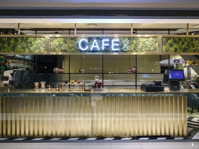 Glass Front Dessert Cafe Display Layout