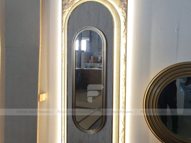 Gold And White Beverage Service Counter