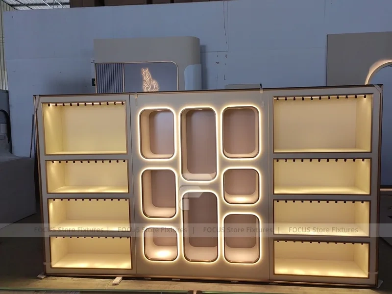 Gold And White Beverage Service Counter