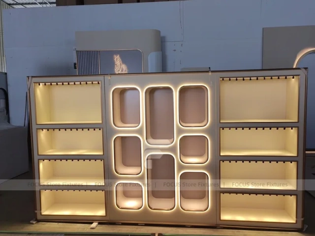 Gold And White Beverage Service Counter