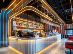 Gold Arch Coffee Bar Counter Layout