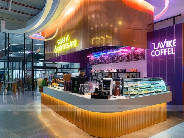 Gold Arch Coffee Bar Counter Layout