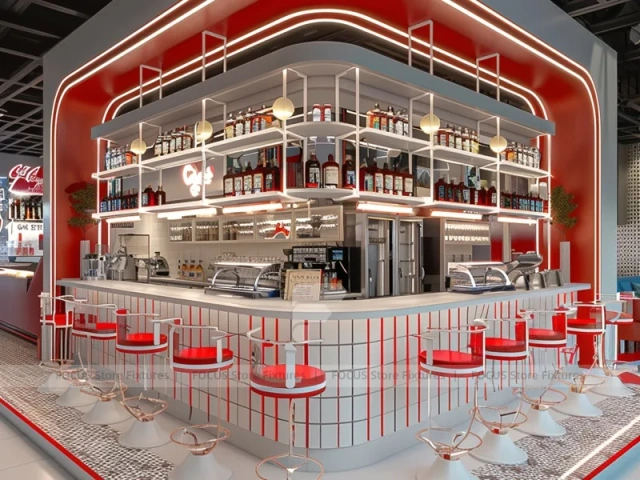 Gold Frame Beverage Island Counter