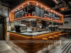 Gold Frame Beverage Island Counter