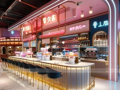 Green Arch Coffee Bar Counter Layout