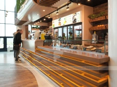 Green Cafe Mall Kiosk Seating Layout