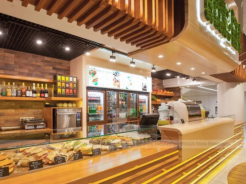 Green Cafe Mall Kiosk Seating Layout