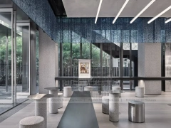 Green Deco Beverage Shop Exterior Facade