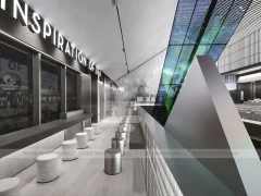Green Deco Beverage Shop Exterior Facade