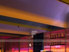 Green Gold Beverage Bar Rail Detail
