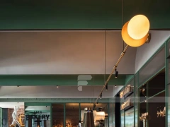 Green Gold Beverage Bar Rail Detail
