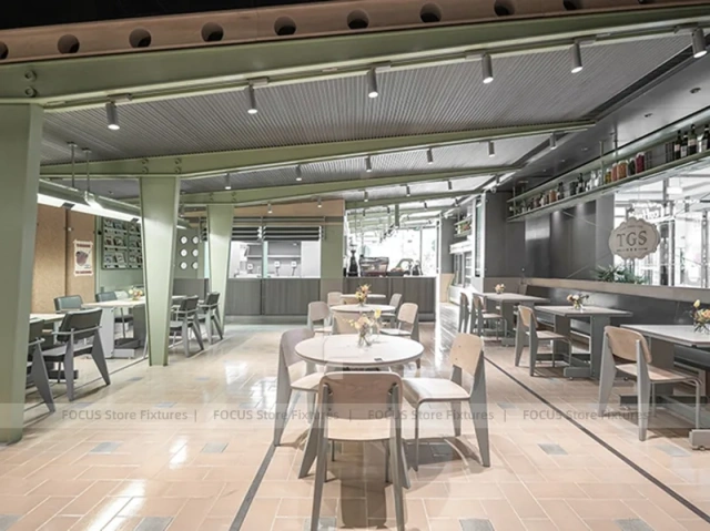 Green Patio Beverage Cafe Exterior Storefront