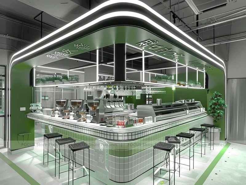 Green Round Beverage Bar Island