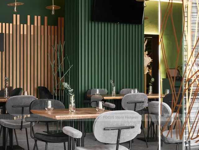 Green Tile Beverage Bar Seating Counter