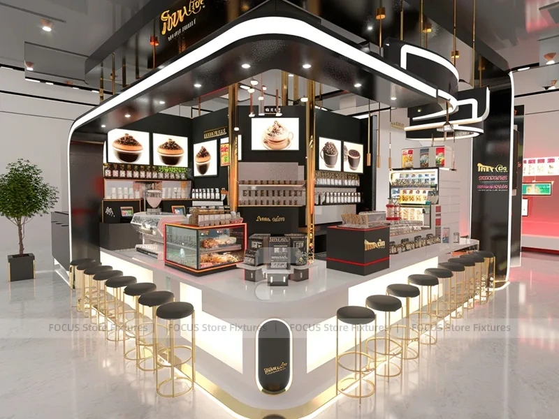Green Tile Coffee Bar Seating Layout