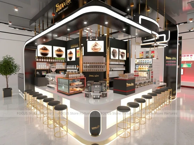 Green Tile Coffee Bar Seating Layout