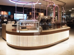 Green Tile Coffee Bar Seating Layout