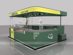 Green Tile Milk Tea Counter With Menu Wall
