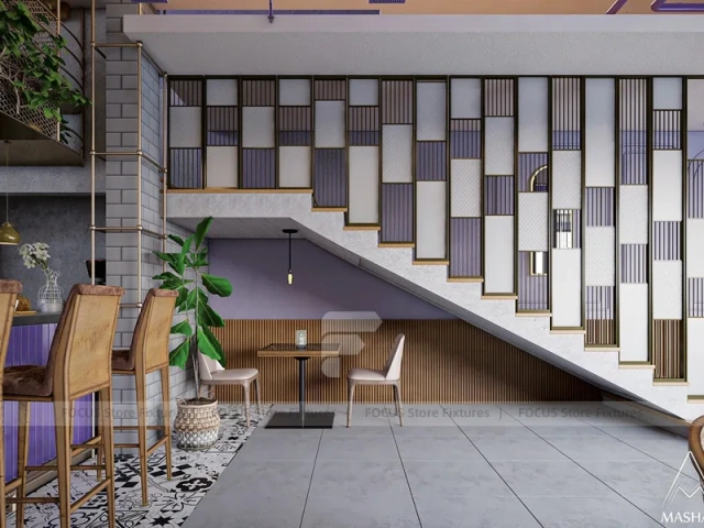 Lavender Milk Tea Shop Seating Layout