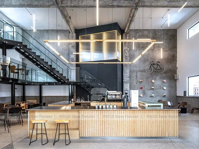 Minimal Gray Cafe Exterior Facade